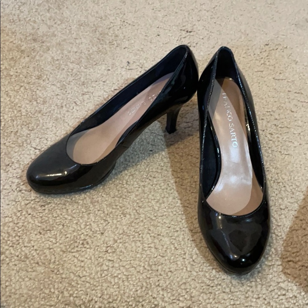 Patent leather heels